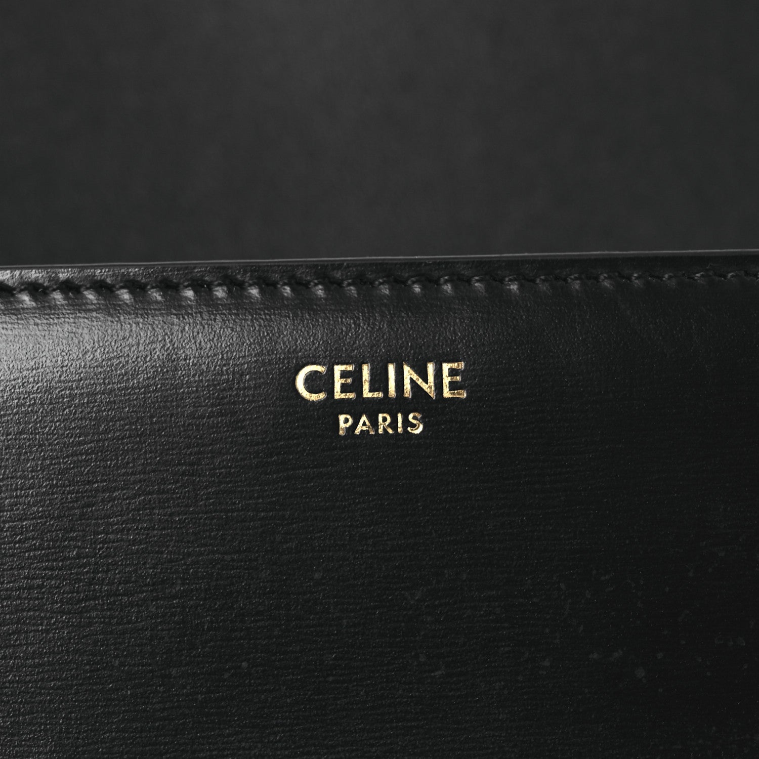 Celine Shiny Calfskin Teen Triomphe Black 6 of 13