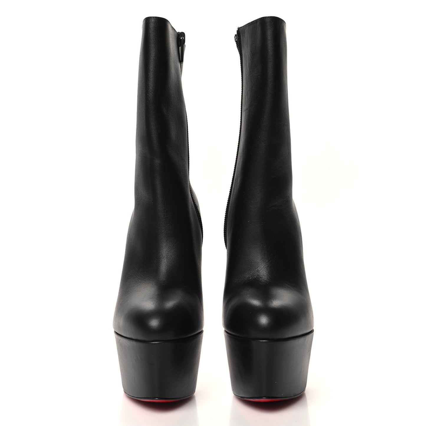 Calfskin Dolly Alta Booty 160 Ankle Boots 36.5 Black