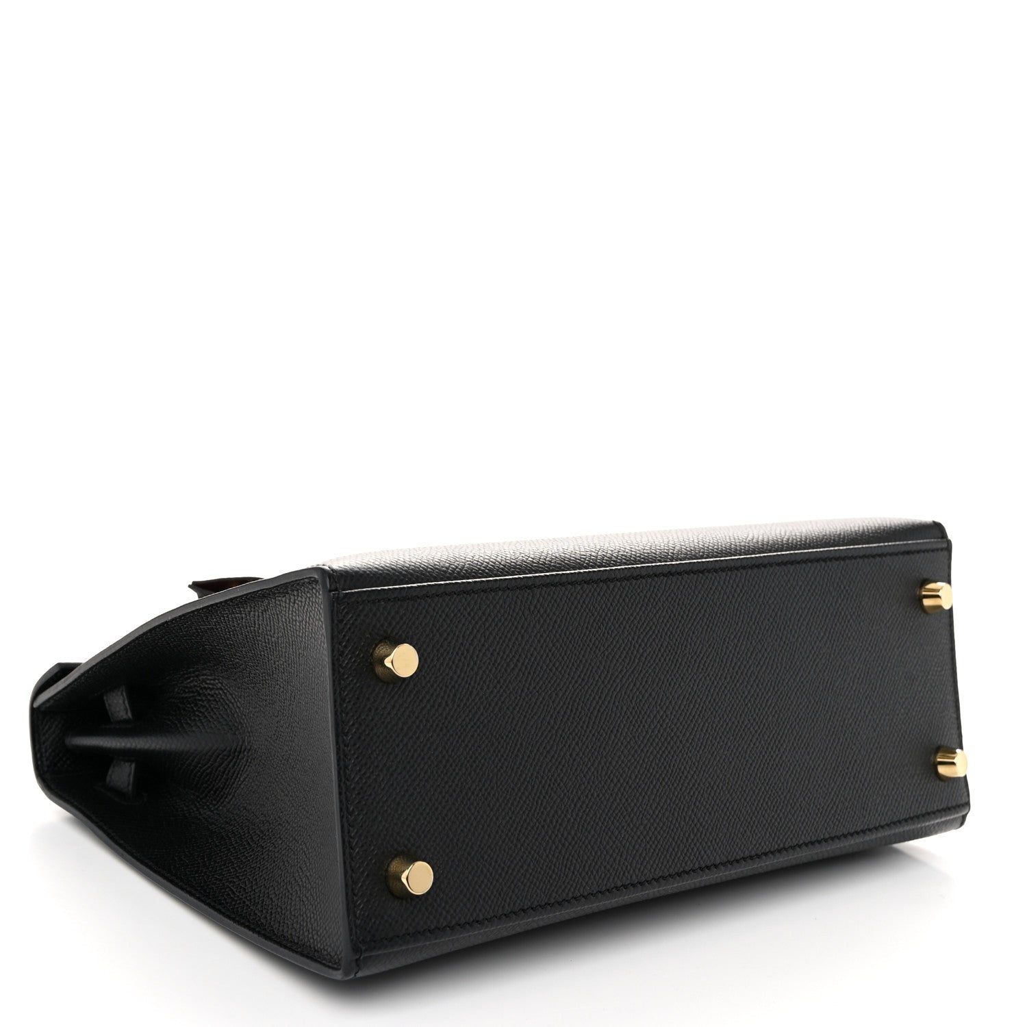 Hermes Epsom Horseshoe Kelly Sellier 25 Black Rouge Grenat 4 of 11