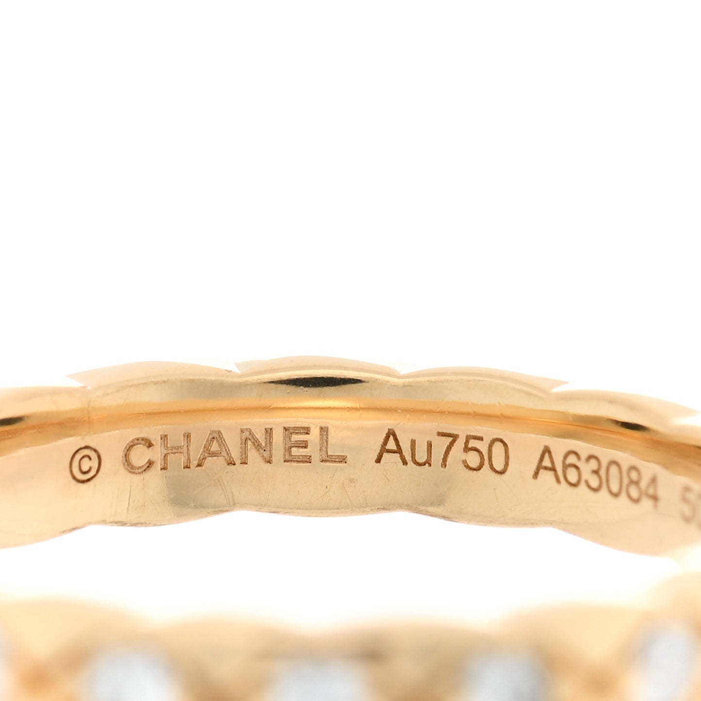 18K Yellow Gold Diamond Mini Coco Crush Ring 50 5.25