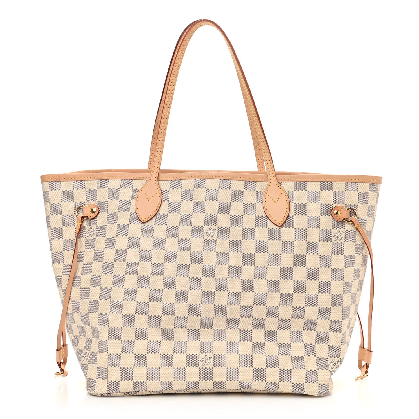 Damier Azur Neo Neverfull MM Rose Ballerine