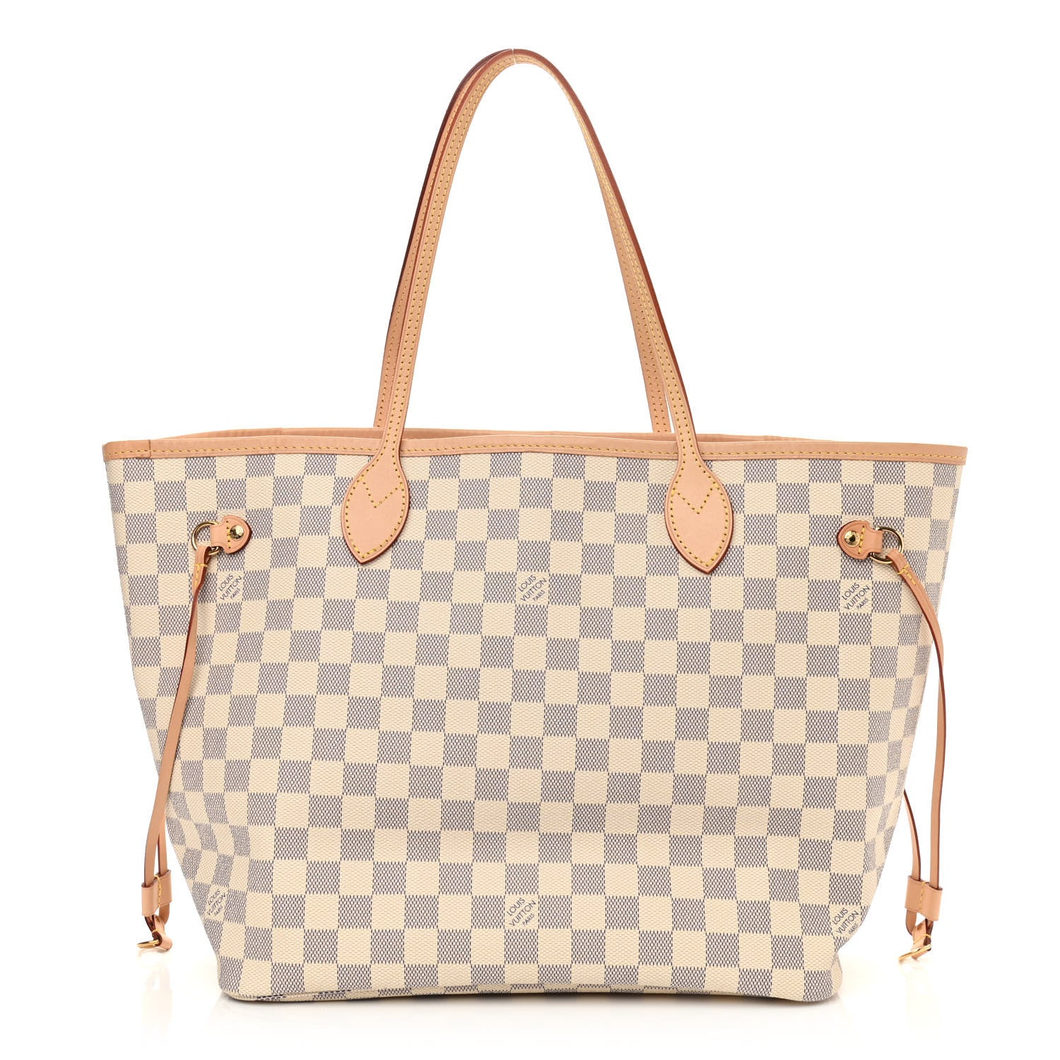 Louis Vuitton Damier Azur Neo Neverfull MM Rose Ballerine 1 of 10