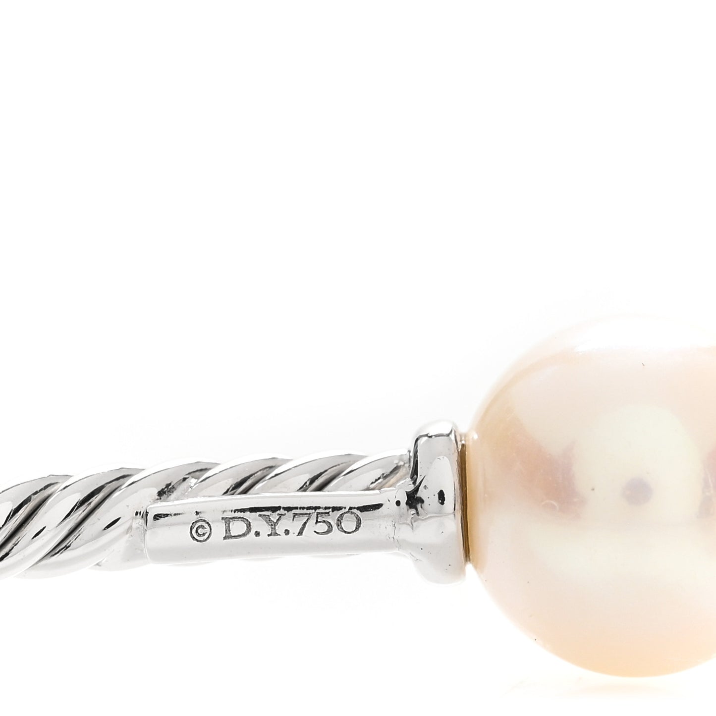 18K White Gold Pearl 9mm Solari Bracelet