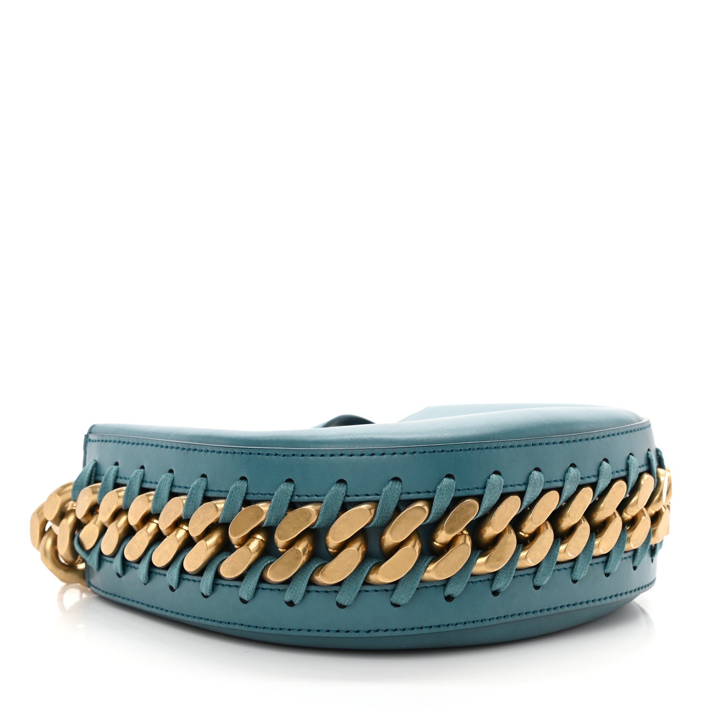 Eco Alter Nappa Medium Frayme Shoulder Bag Teal
