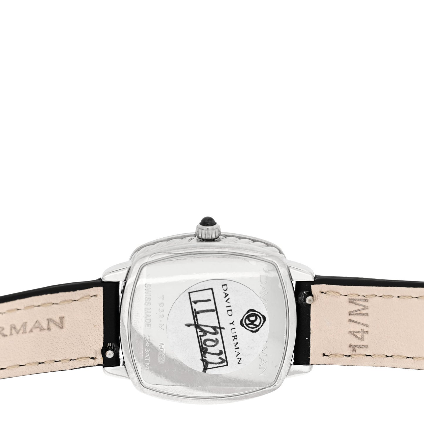 Stainless Steel Calfskin Diamond 27mm Albion Wrap Quartz Watch