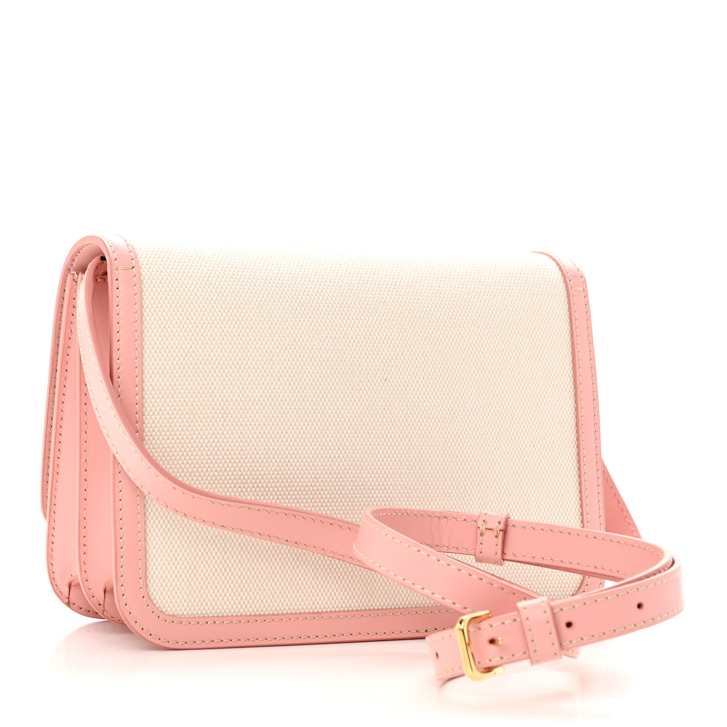 Canvas Calfskin TB Small Bag Blush Pink