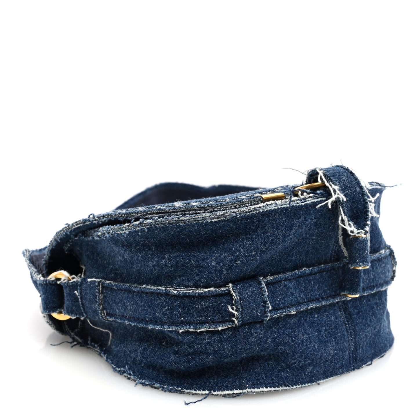 Denim Small Marcie Saddle Bag Blue