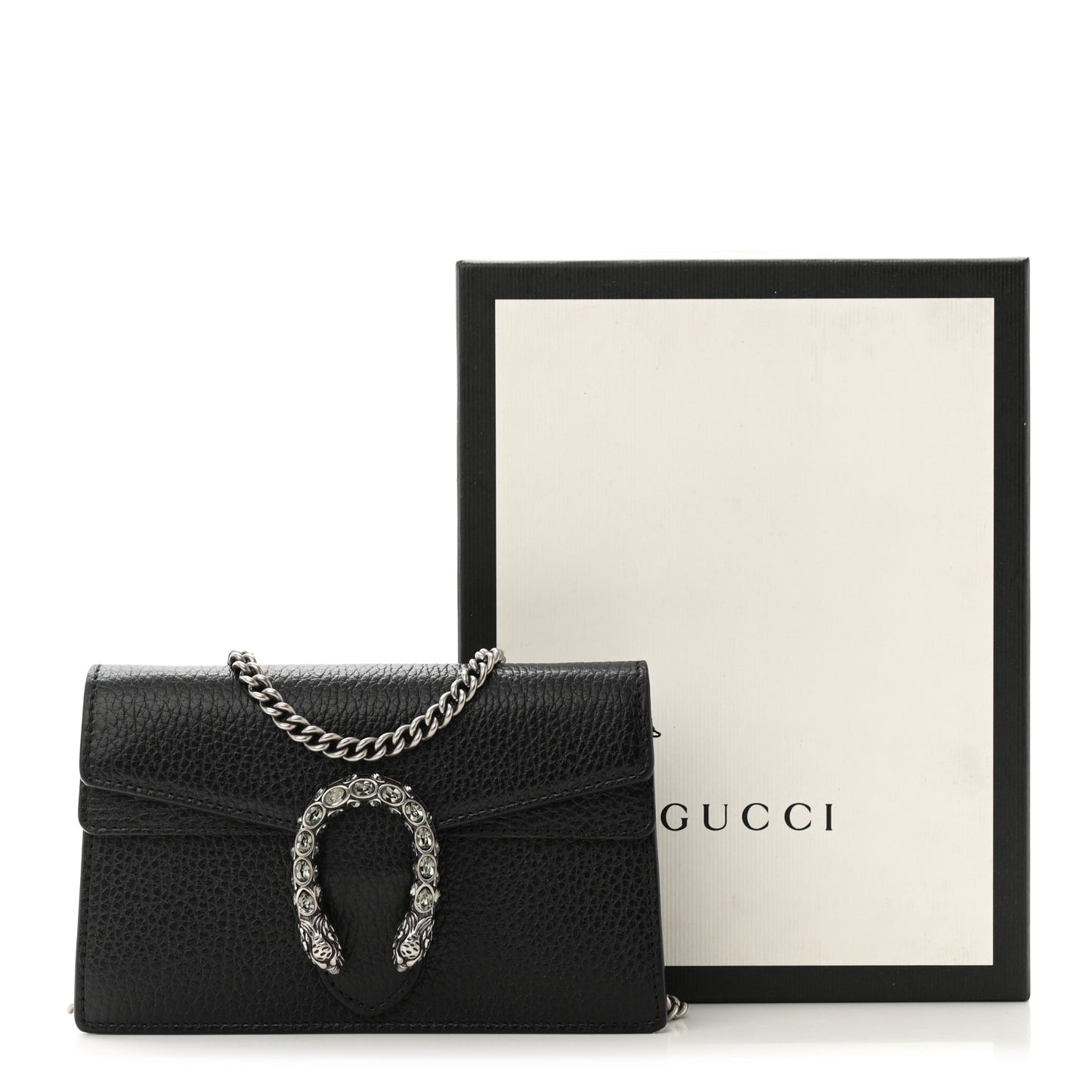 Calfskin Super Mini Dionysus Shoulder Bag Black