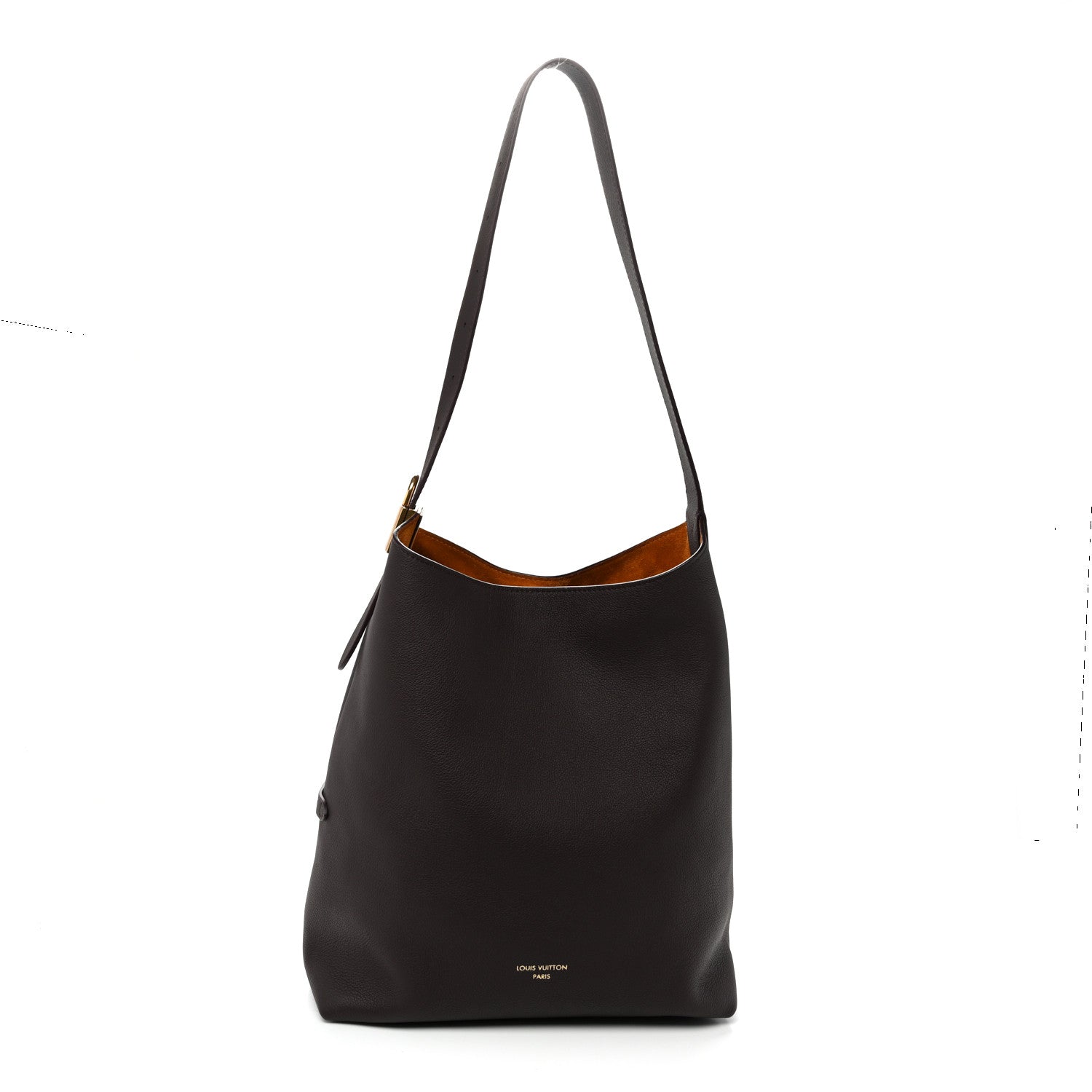 Louis Vuitton レザー バッグ Louis Vuitton Grained Calfskin Low Key Hobo MM Chocolate 1890280