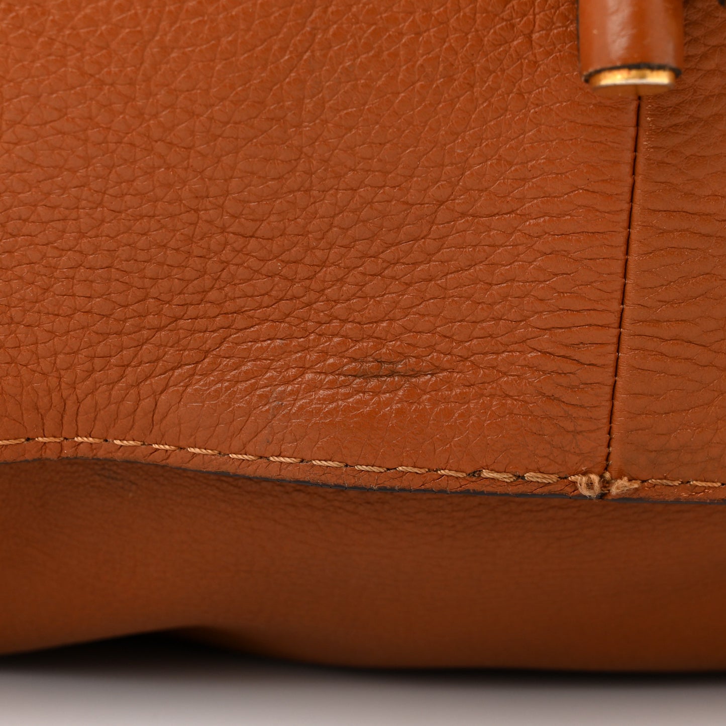 Calfskin Large Marcie Satchel Tan