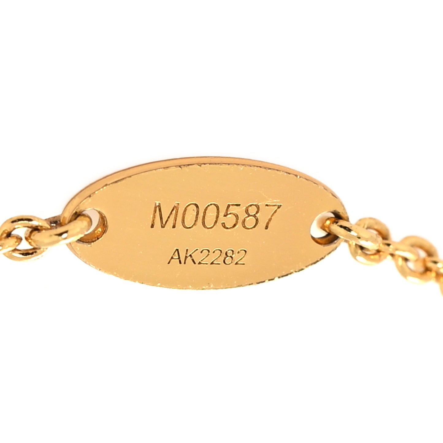 Metal Crystal LV Iconic Bracelet Gold