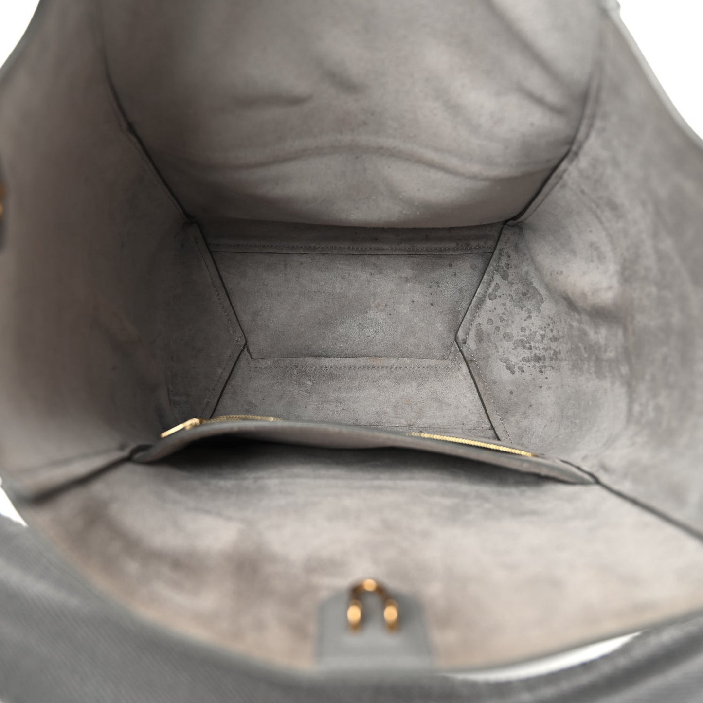 Soft Grained Calfskin Sangle Bucket Bag Cloud
