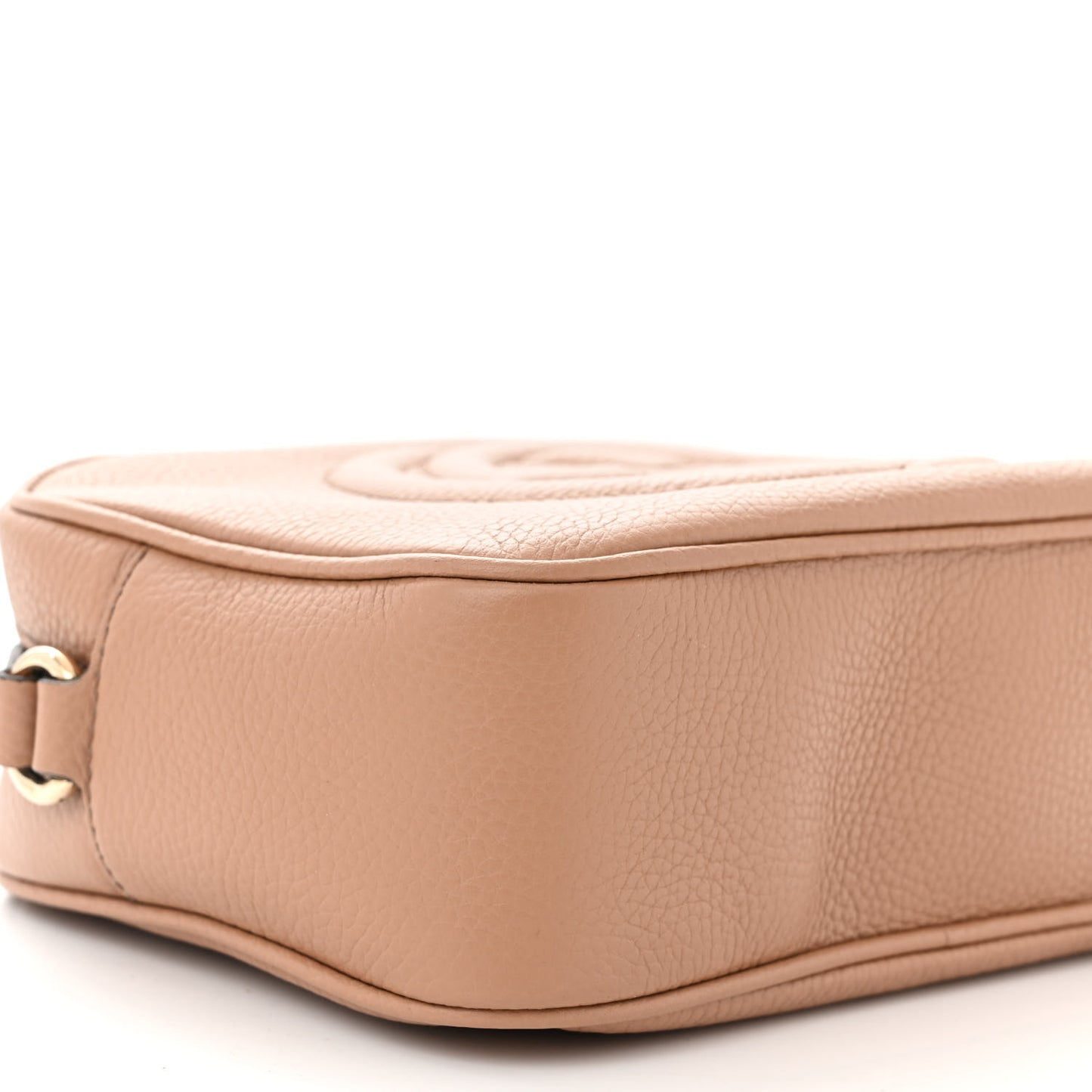Pebbled Calfskin Small Soho Disco Bag Camelia