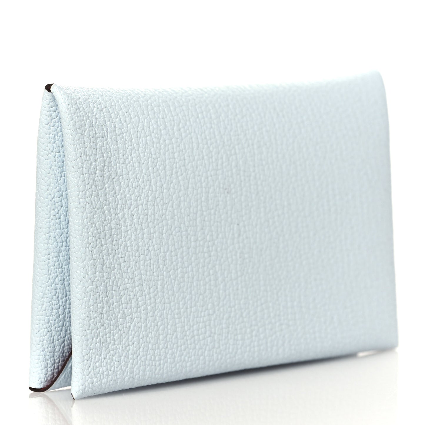 Chevre Mysore Verso Calvi Card Case Bleu Brume Brique