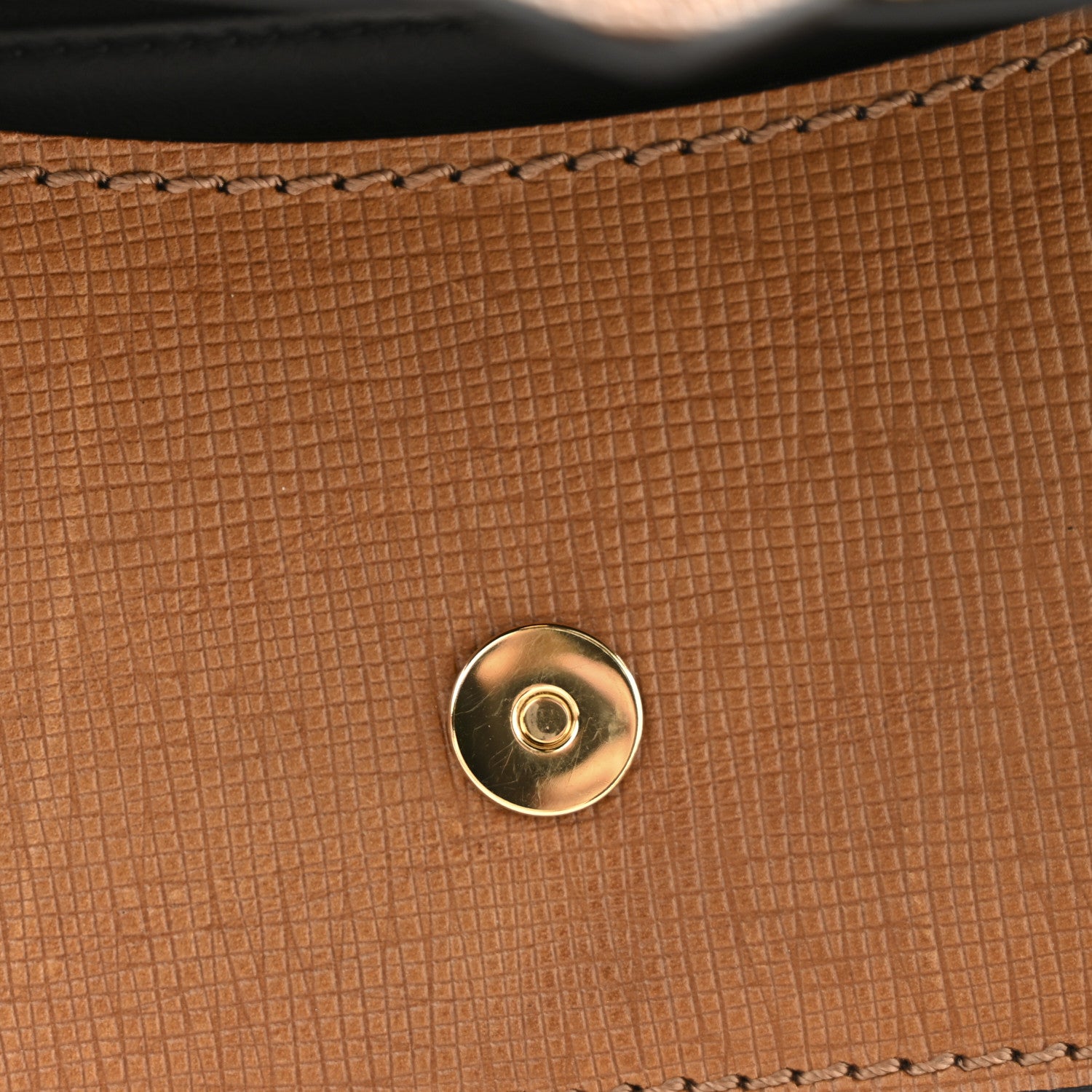 Burberry House Check Bridle Calfskin Small Madison Buckle Bag Tan 16 of 16