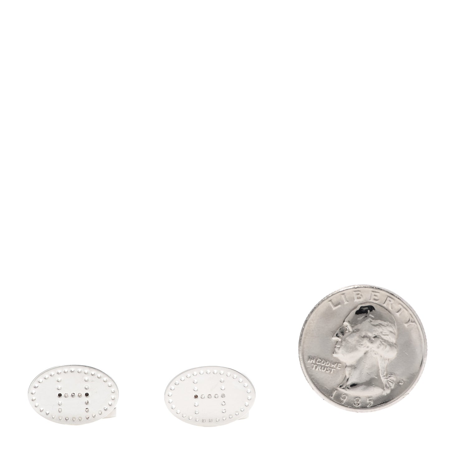 Sterling Silver Oval Cufflinks