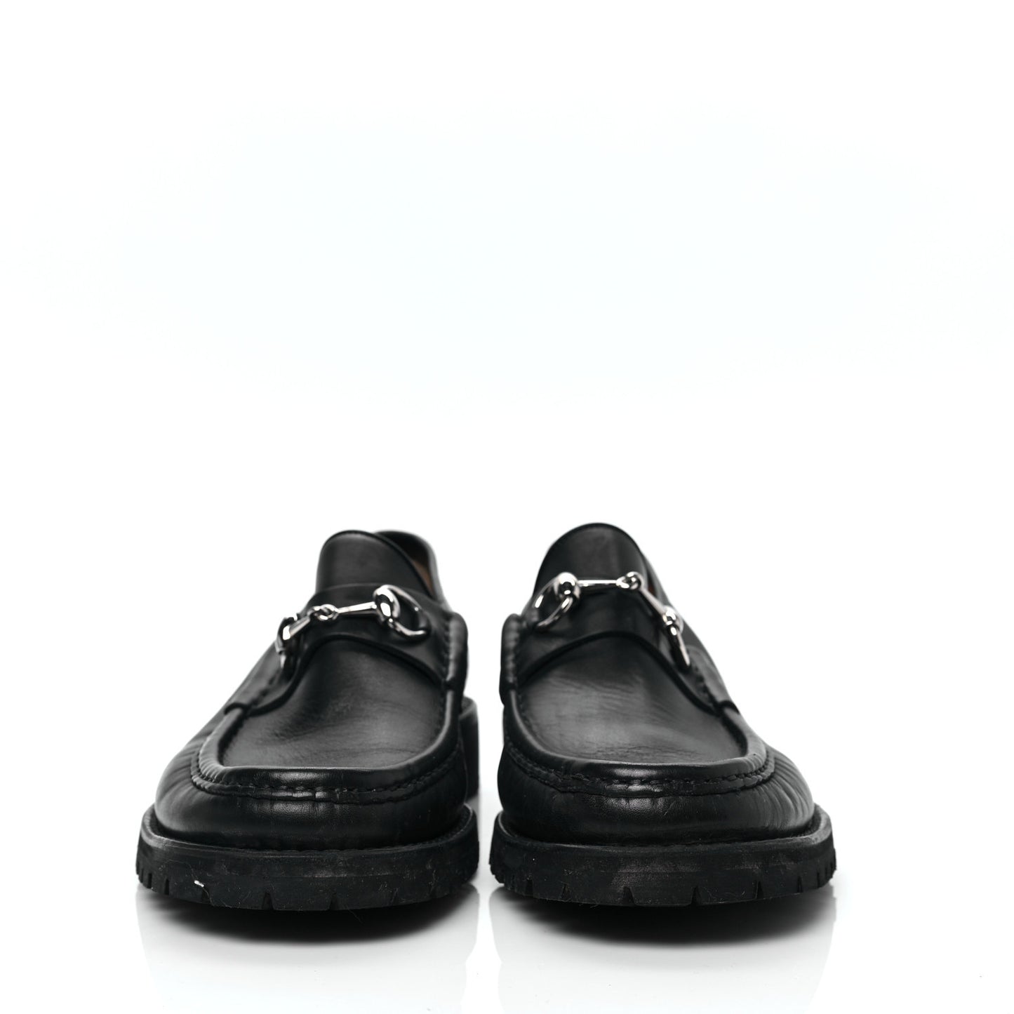 Laredo Calfskin Mens Horsebit Loafers 8.5 Black