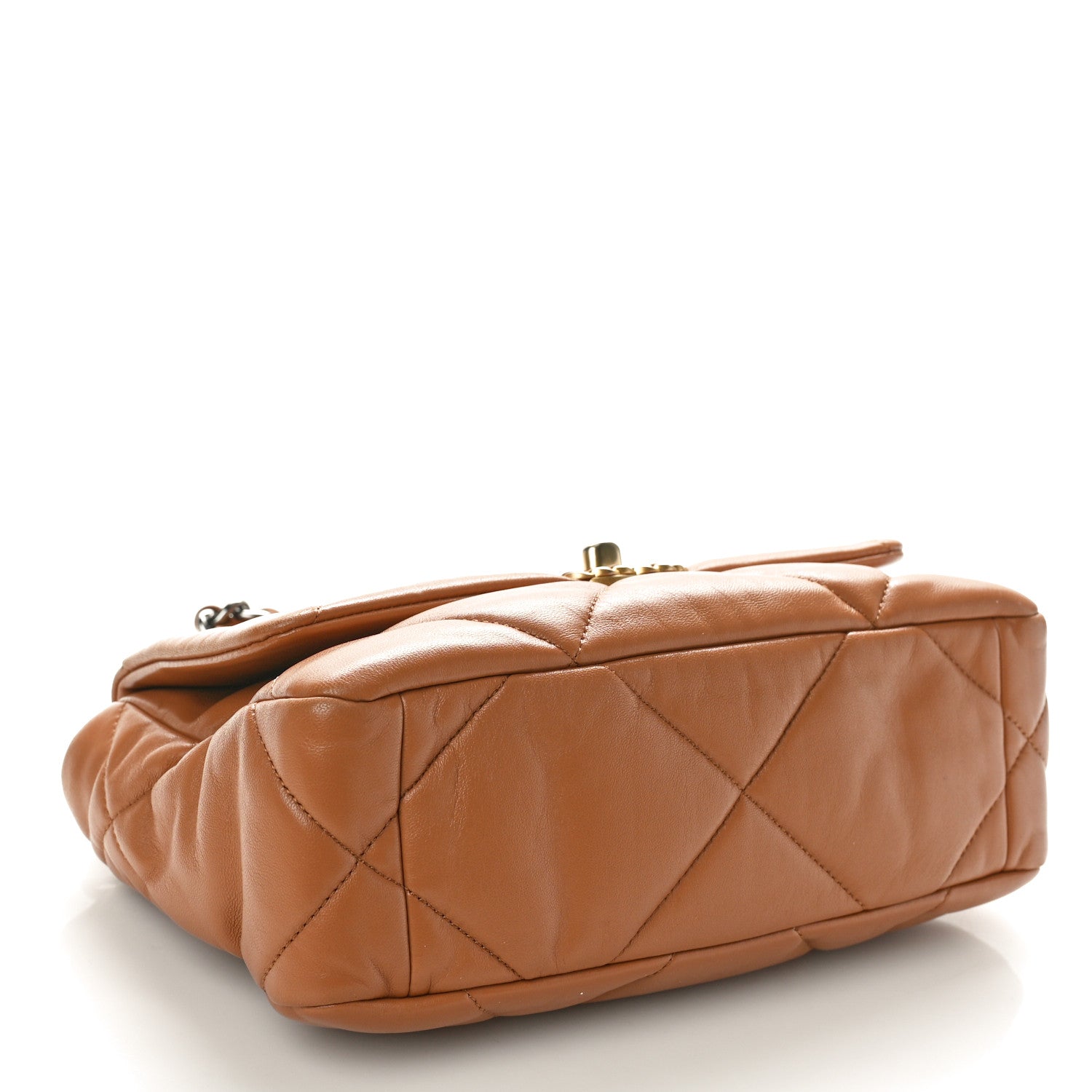 Chanel Lambskin Quilted Medium Chanel 19 Flap Brown 4 of 10