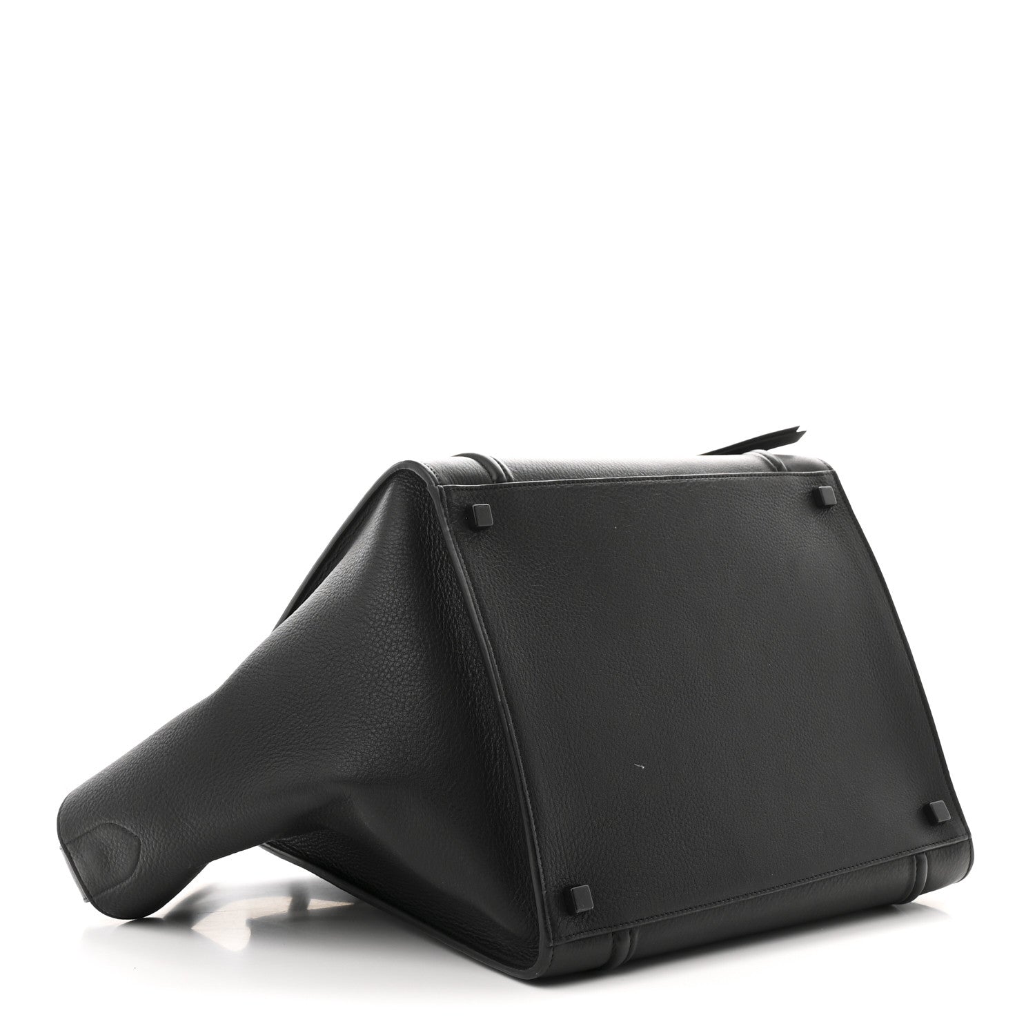 Celine Grained Calfskin Medium Phantom Luggage Black 4 of 10