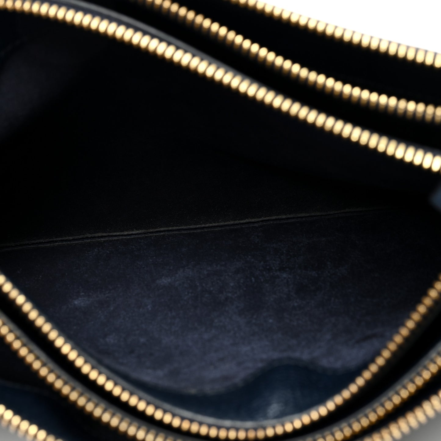 Lambskin Large Trio Crossbody Bag Navy Blue