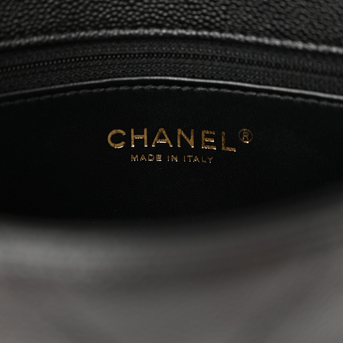 Caviar Quilted Sweetheart Flap Black