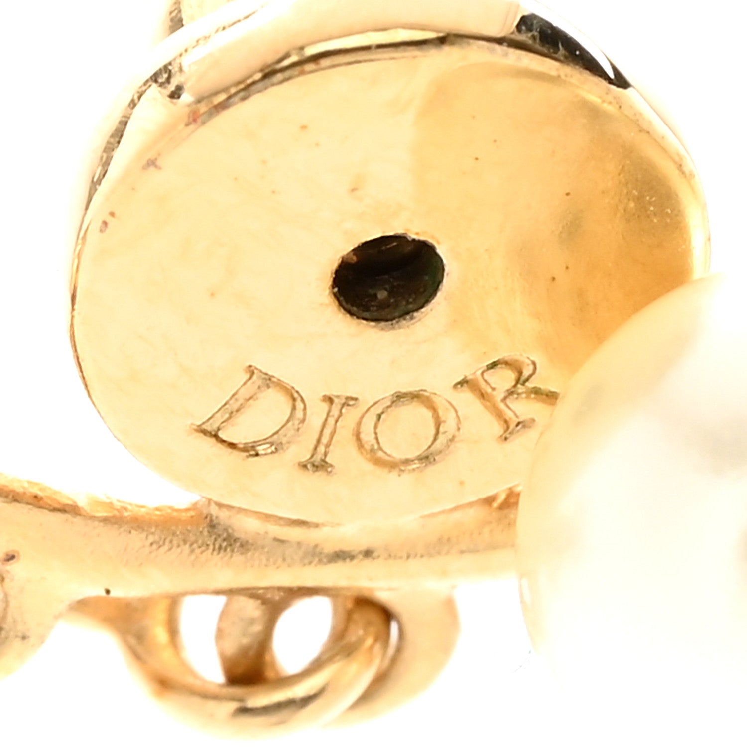 Christian Dior Pearl Crystal Dio(r)evolution Star Earrings Gold 3 of 5
