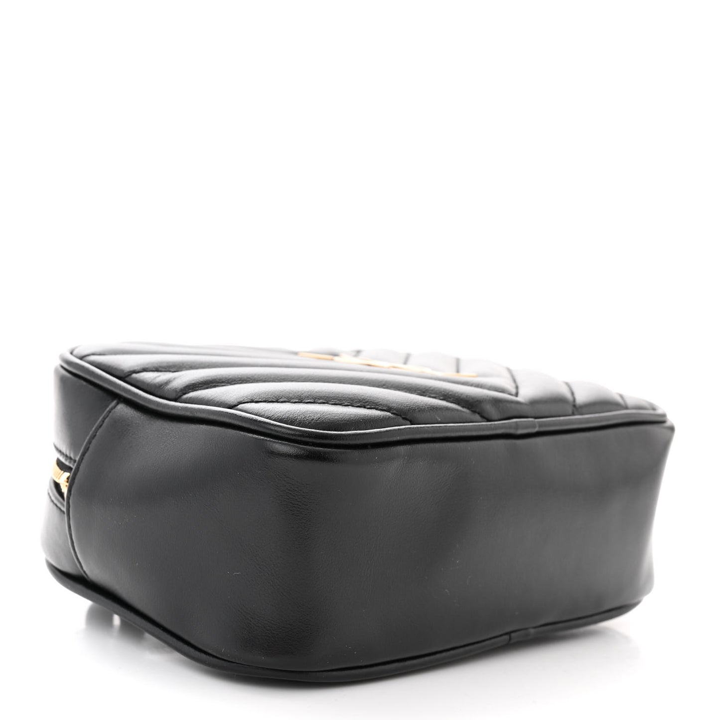 Calfskin Matelasse Monogram Lou Belt Bag Black