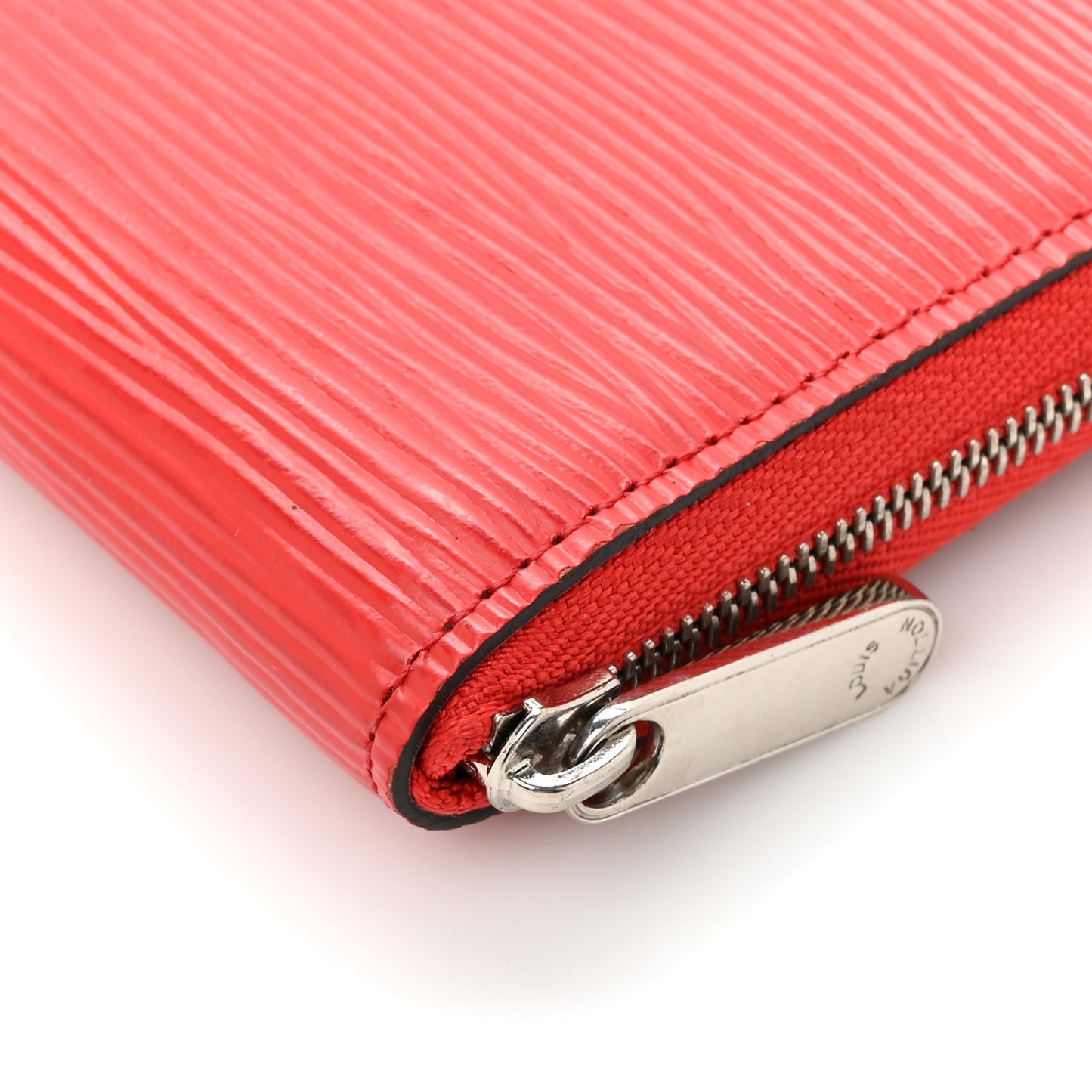 Epi Zippy Coin Purse Coquelicot