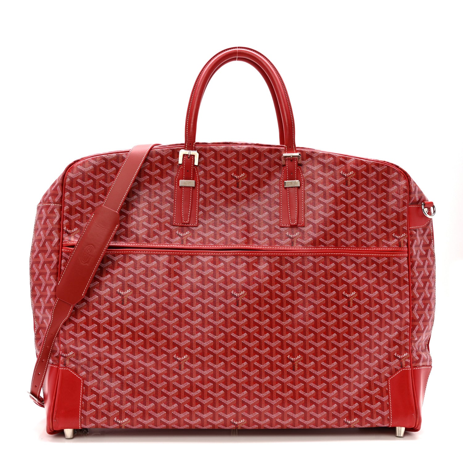 Goyard Goyardine Porte-Habits Garment Bag Red 1811632 – FASHIONPHILE