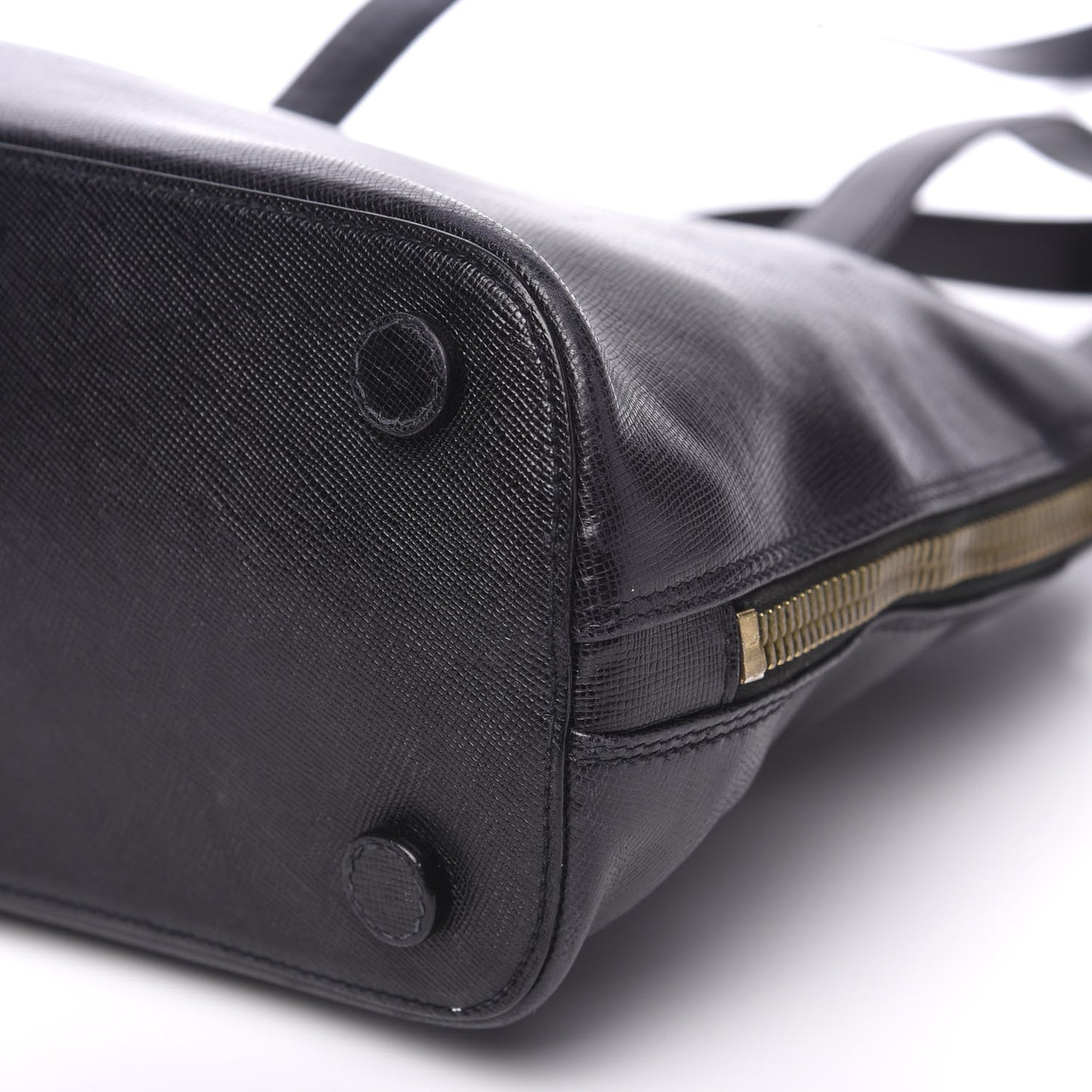 Saffiano Top Handle Dome Satchel Black