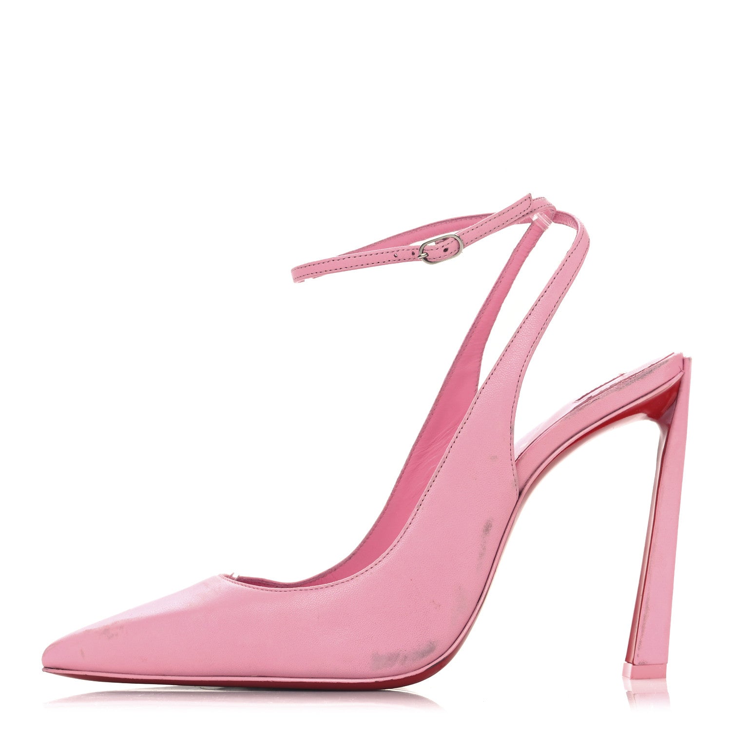 Christian Louboutin Calfskin Condora Sling 100 Pumps 38.5 Pink