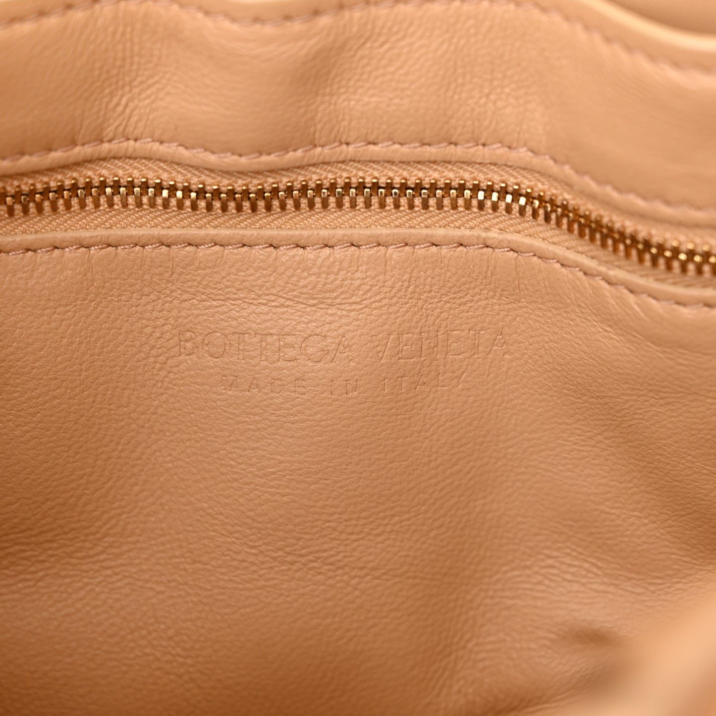 Lambskin Maxi Intreccio Padded Chain Cassette Crossbody Bag Almond