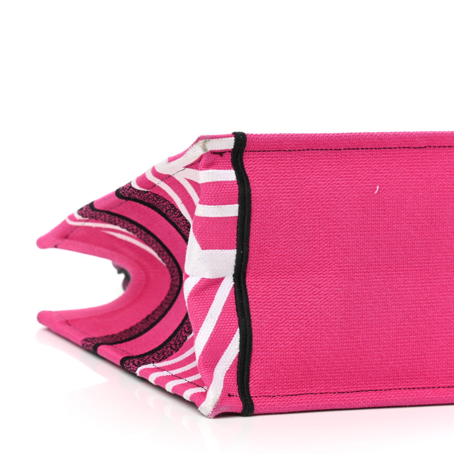 Canvas Embroidered Medium Jungle Pop Book Tote Fuchsia Multicolor