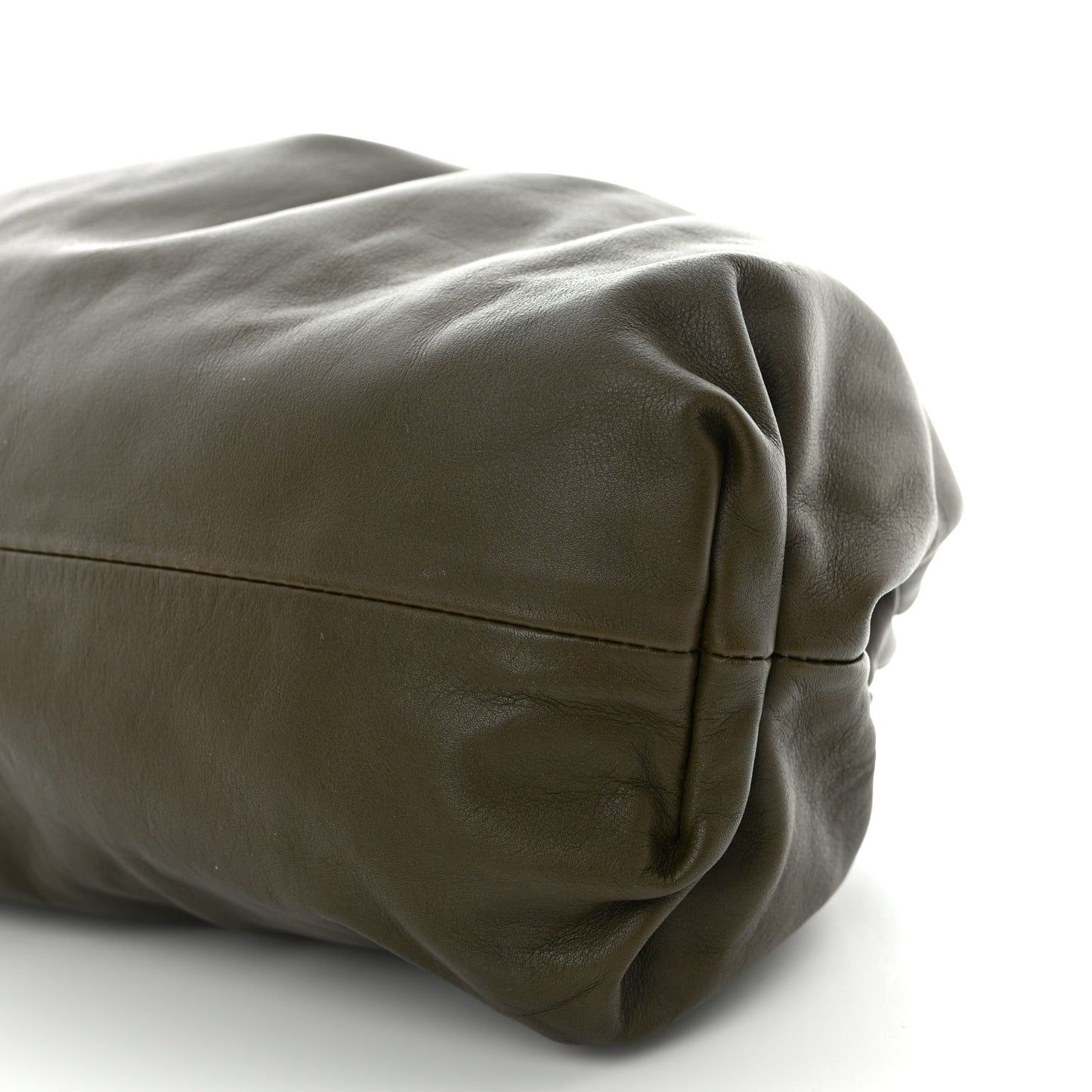 Smooth Butter Calf The Pouch Oversized Clutch Mud