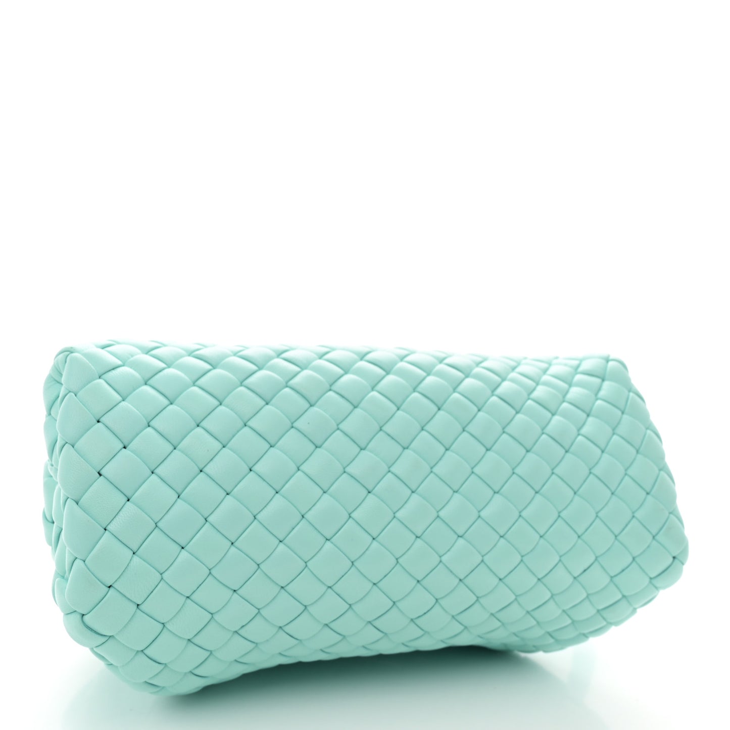 Nappa Intreccio Mini Padded Handle Bag Celadon