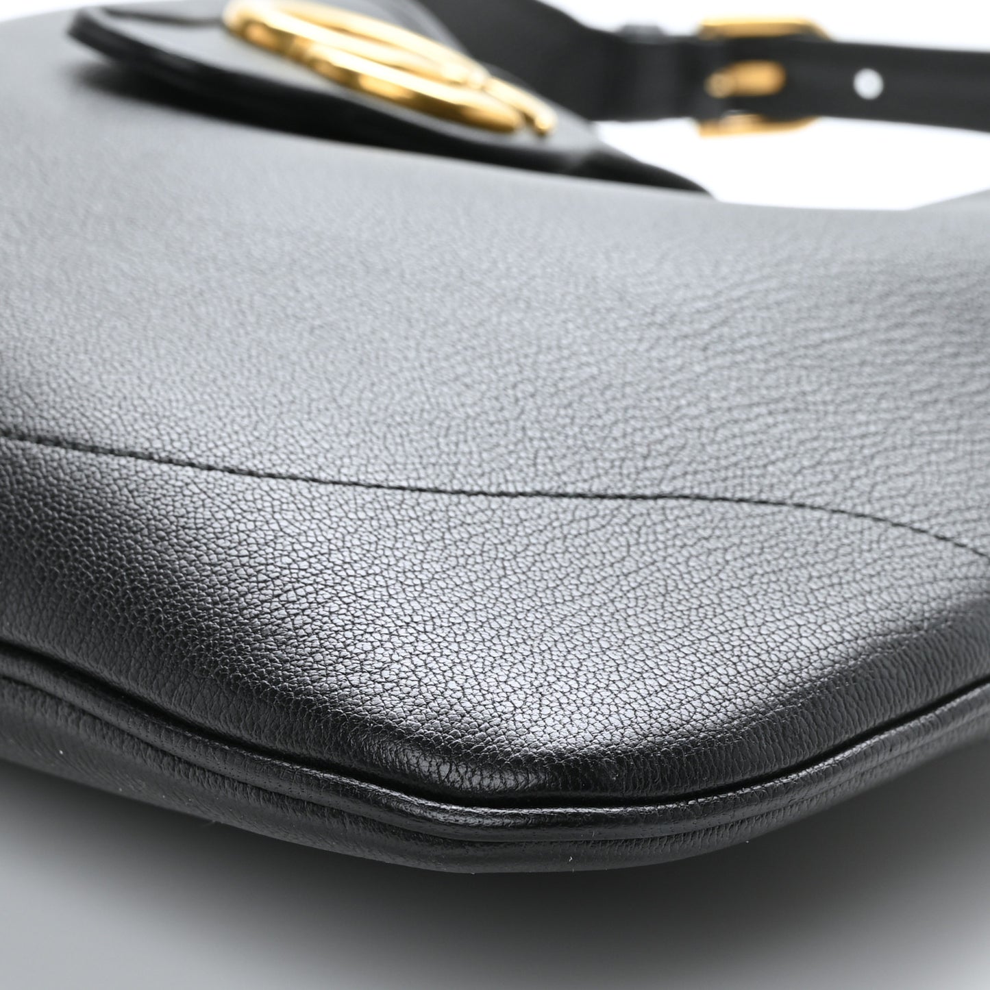 Goatskin Medium Aphrodite Shoulder Bag Black