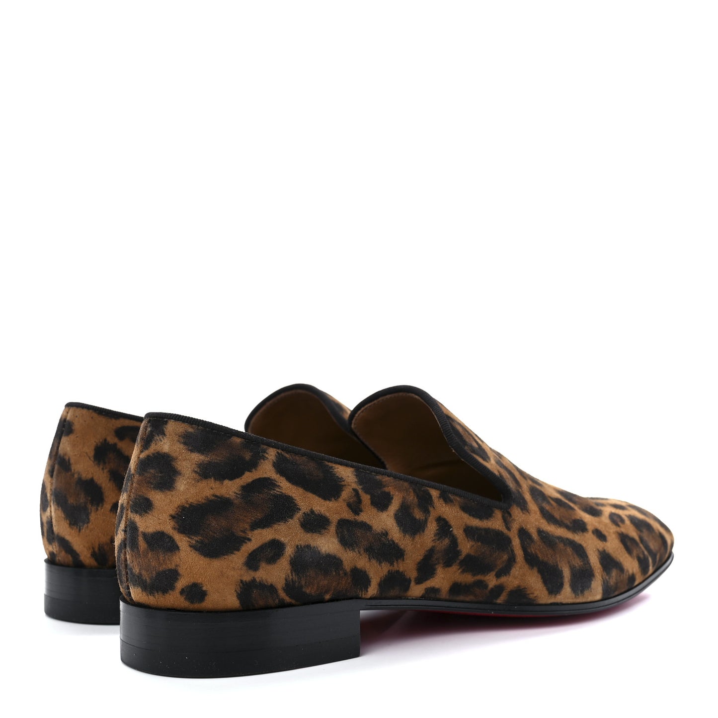Veau Velours Leopard Mens Dandelion Flat Loafers 39 Caramel