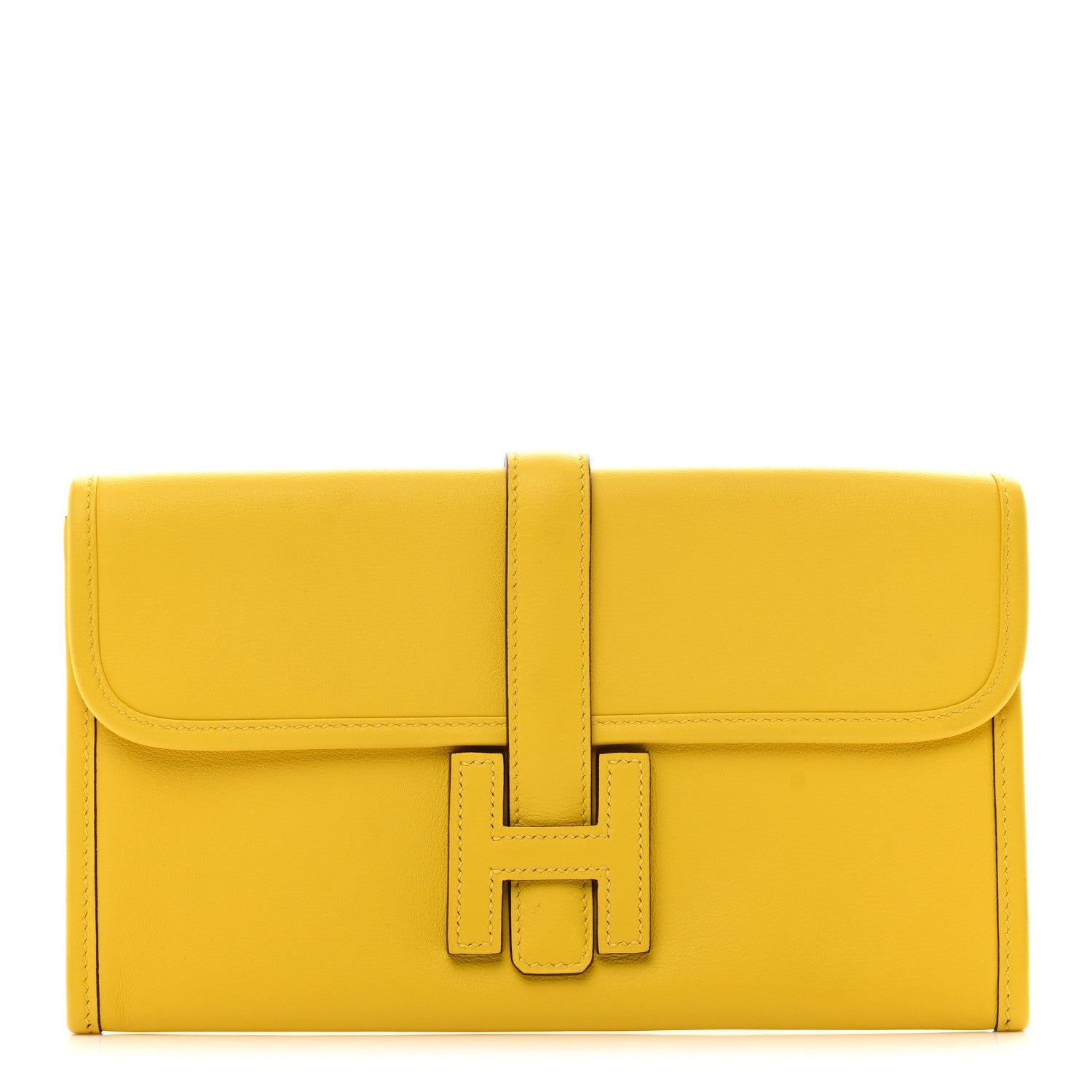 Hermes Swift Jige Elan 29 Clutch Jaune De Naples 1 of 7