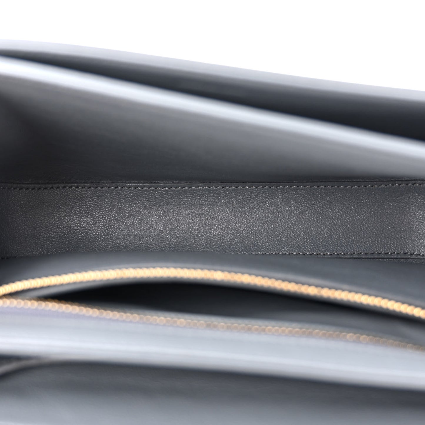 Shiny Calfskin Medium C Bag Grey
