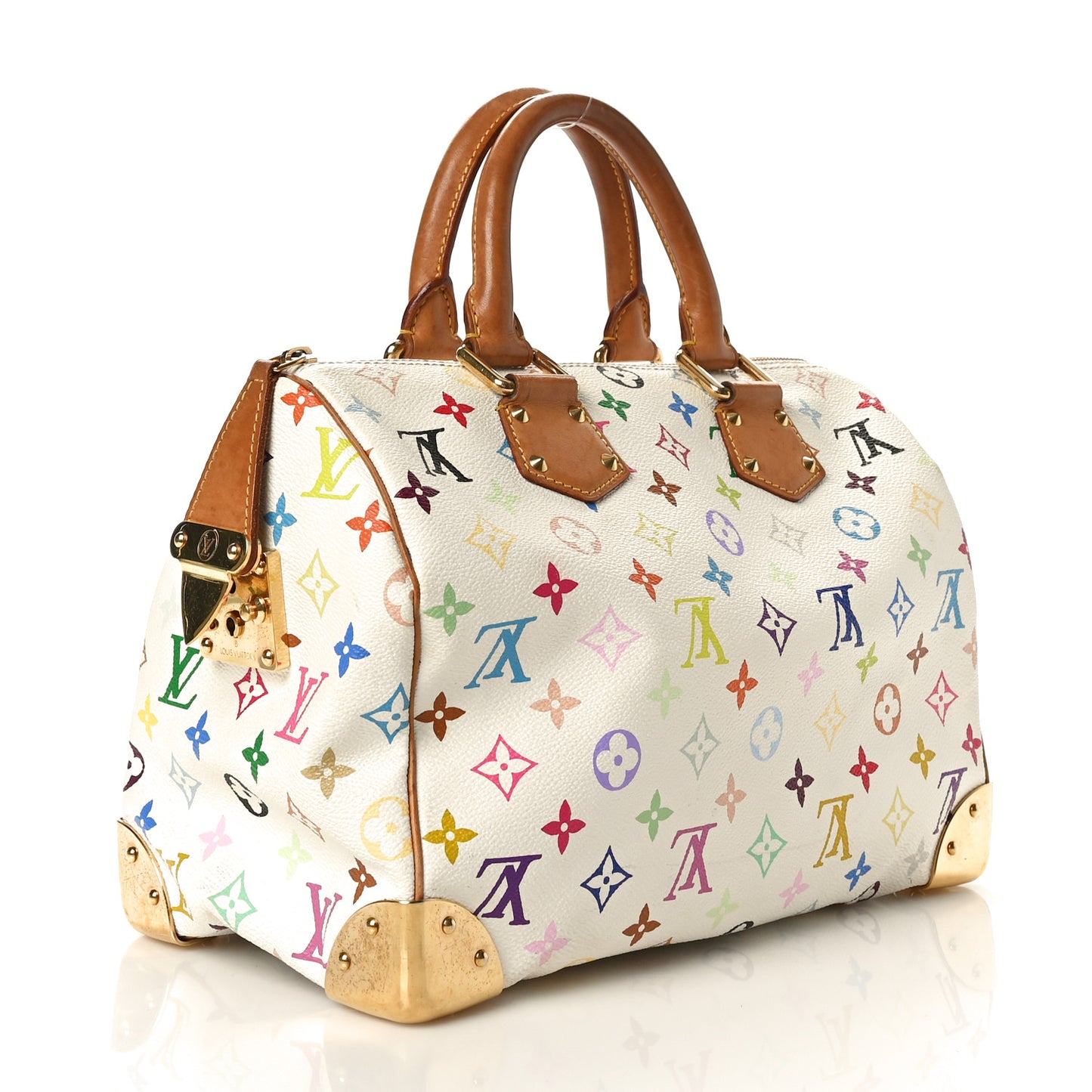 Monogram Multicolor Speedy 30 White