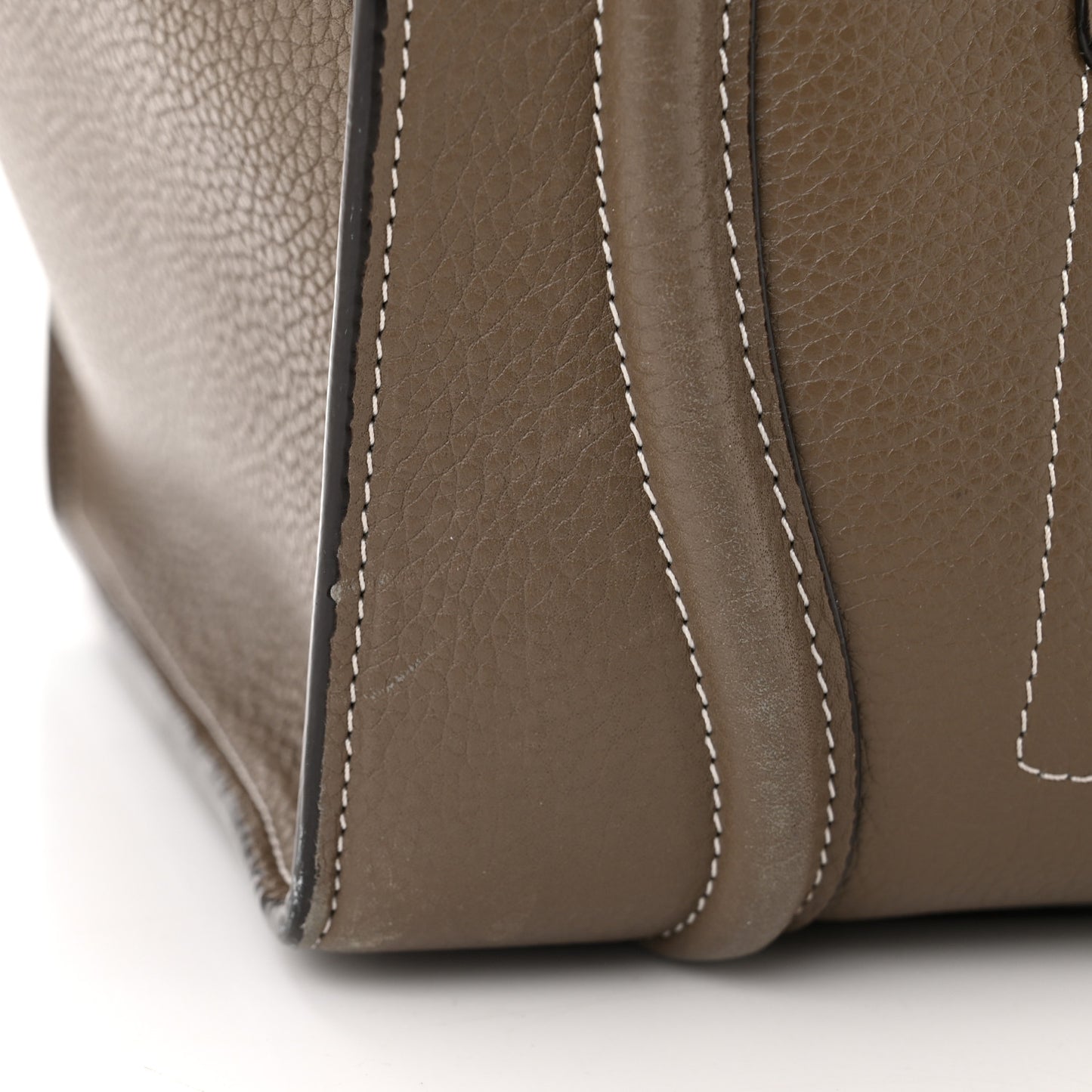Drummed Calfskin Mini Luggage Souris