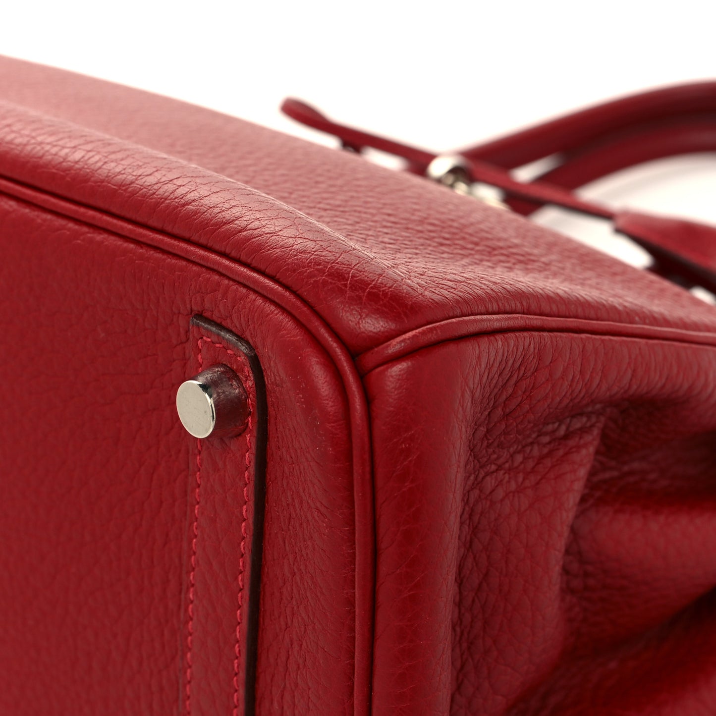 Taurillon Clemence Birkin 30 Rouge Garance