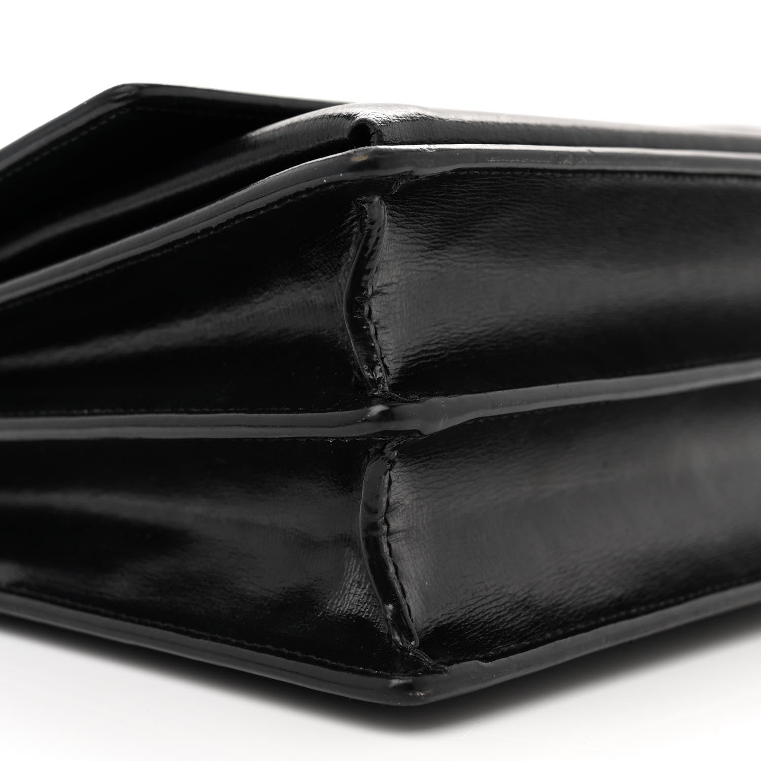 Saint Laurent Coated Bark Calfskin Medium Monogram Sunset Black 10 of 17