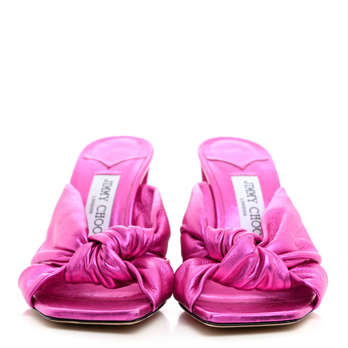 Metallic Nappa Avenue 85 Mules 36.5 Pink