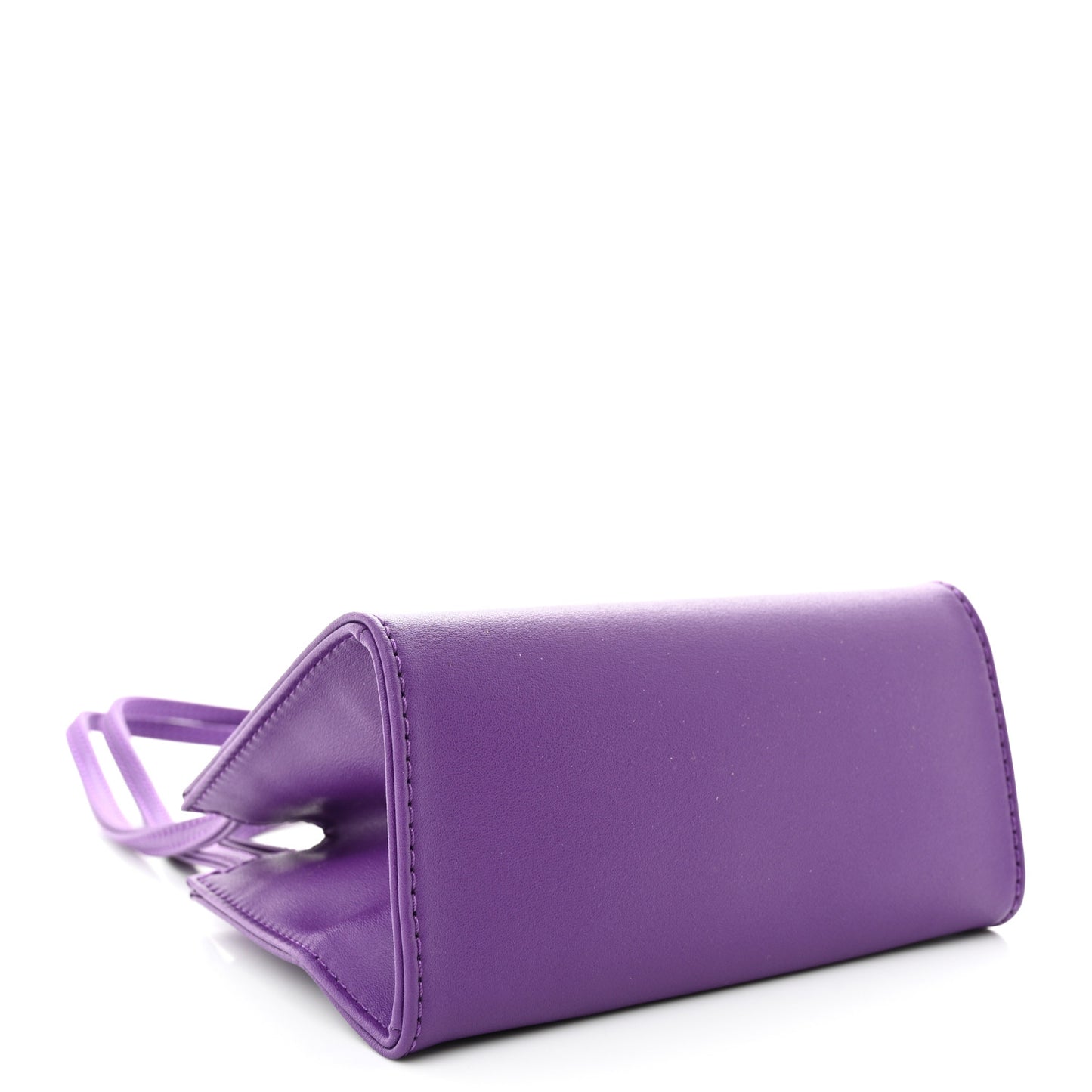Vegan Leather Small Shopping Bag Grape