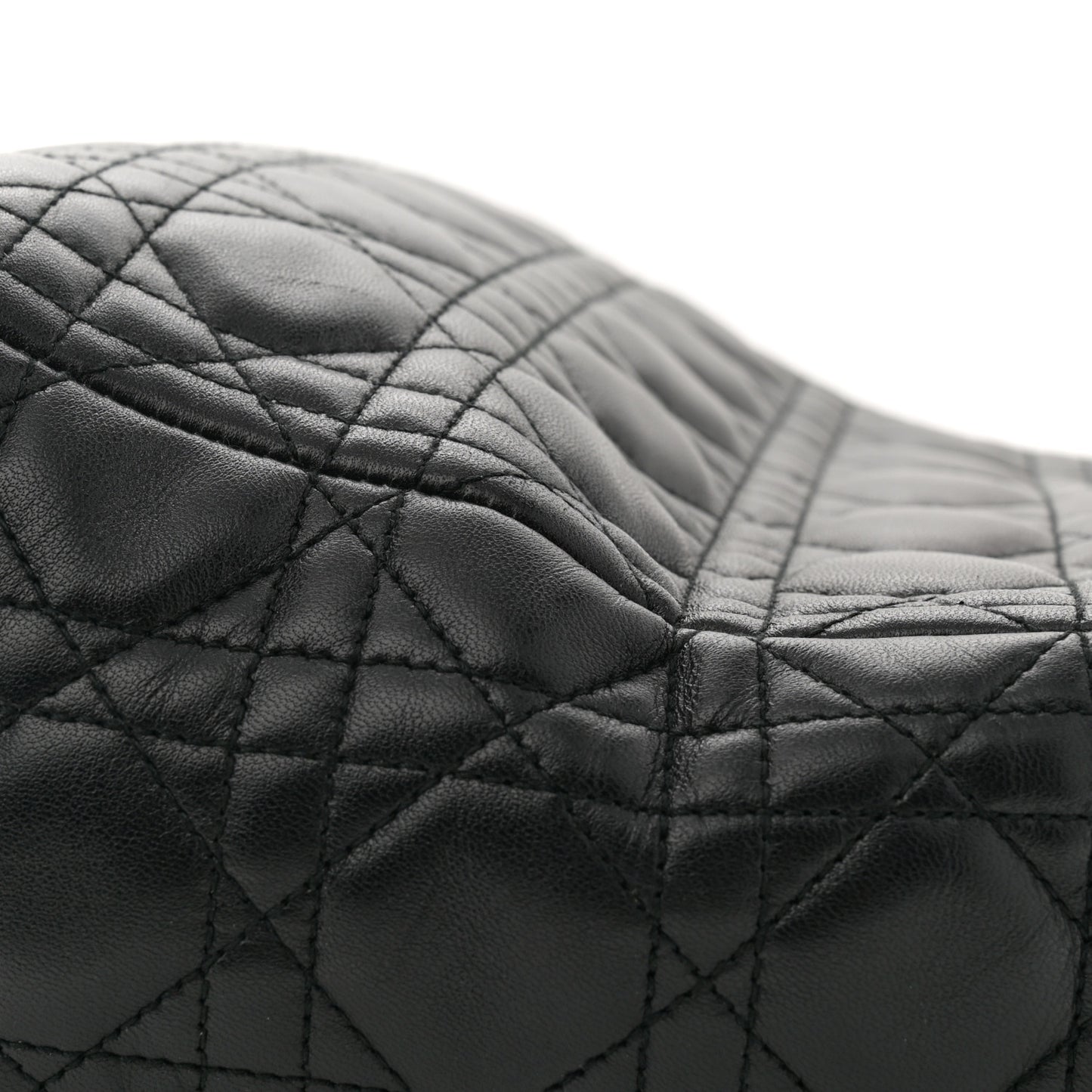 Lambskin Cannage Medium Lady Dior Black
