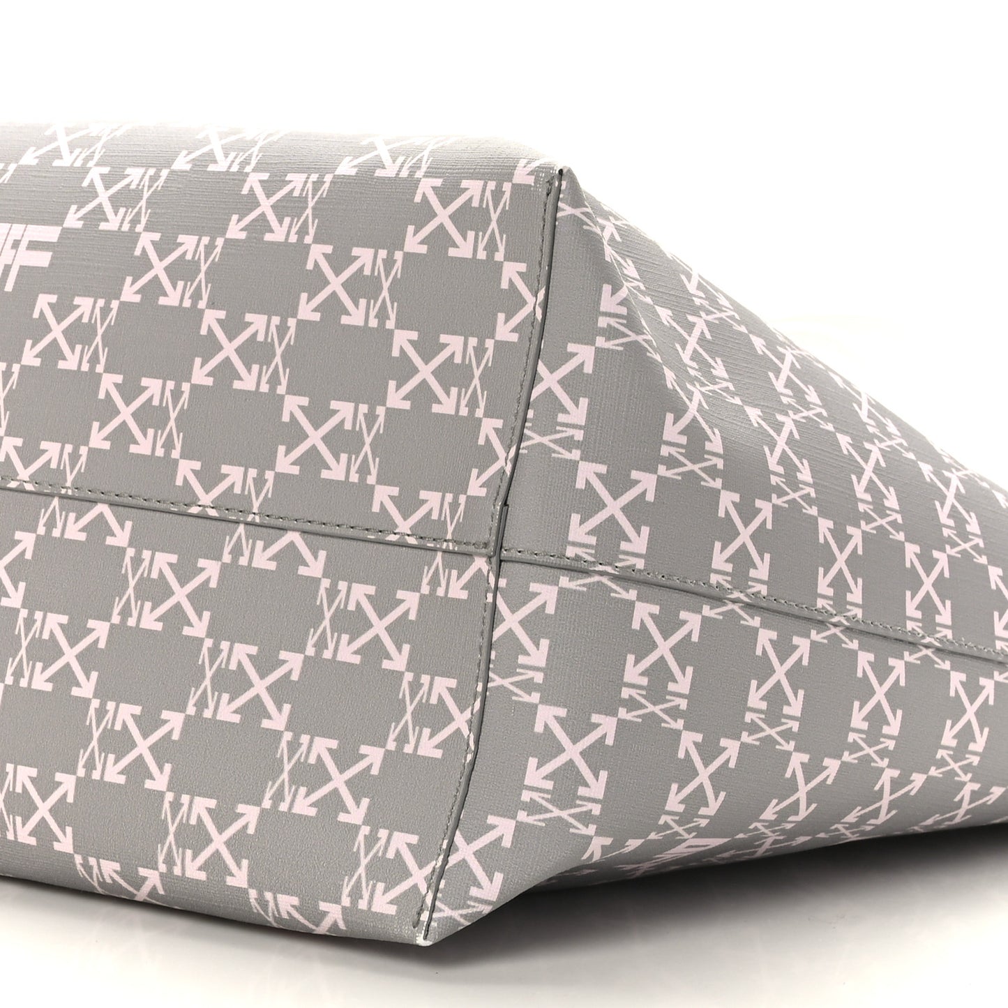 Coated Canvas Arrow Print Day Off Tote Bag White