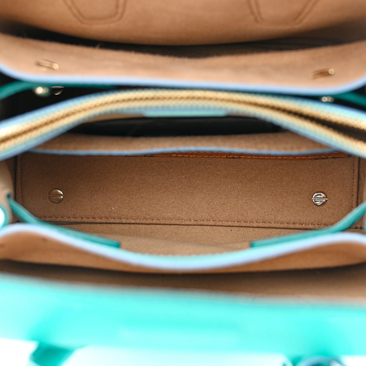 Grained Calfskin Mini Milla Tote Oasis Green