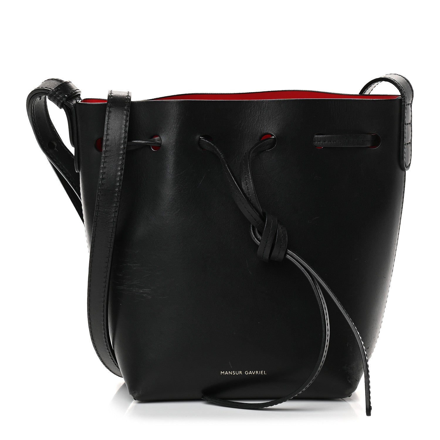 Mansur Gavriel Calfskin Mini Mini Bucket Bag Black Flamma 1 of 10