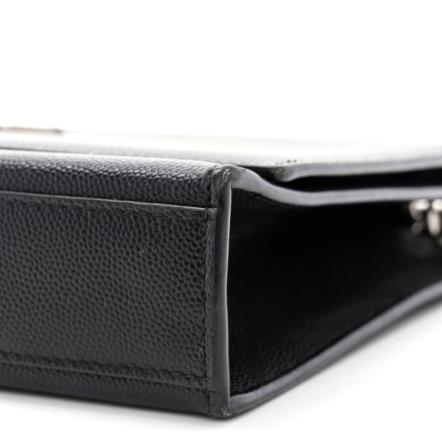 Grain De Poudre Medium Classic Monogram Kate Satchel Black